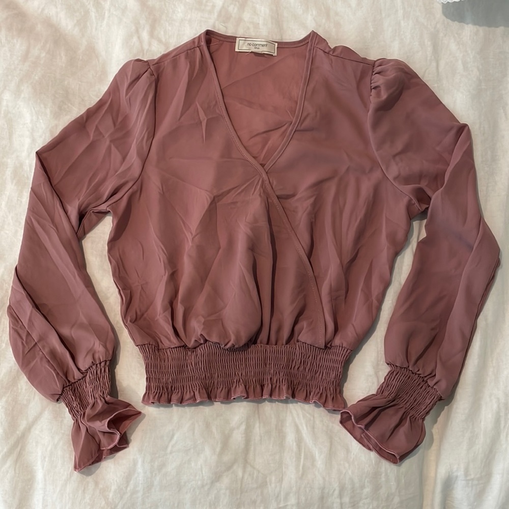 Pale Pink No Comment Blouse Size M